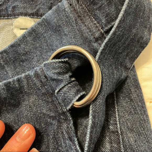 Madewell Raw Hem Denim Wrap Mini Skirt - Picture 5 of 9